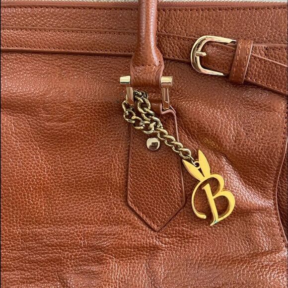 Designer Bunny Up Genuine Leather Love Brown Handbag *RARE** - Picture 3 of 6